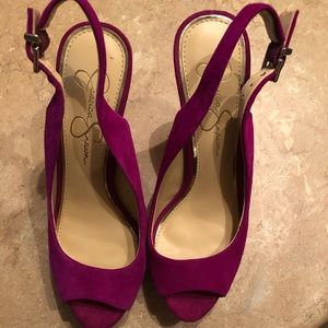 Jessica Simpson peep toe heel